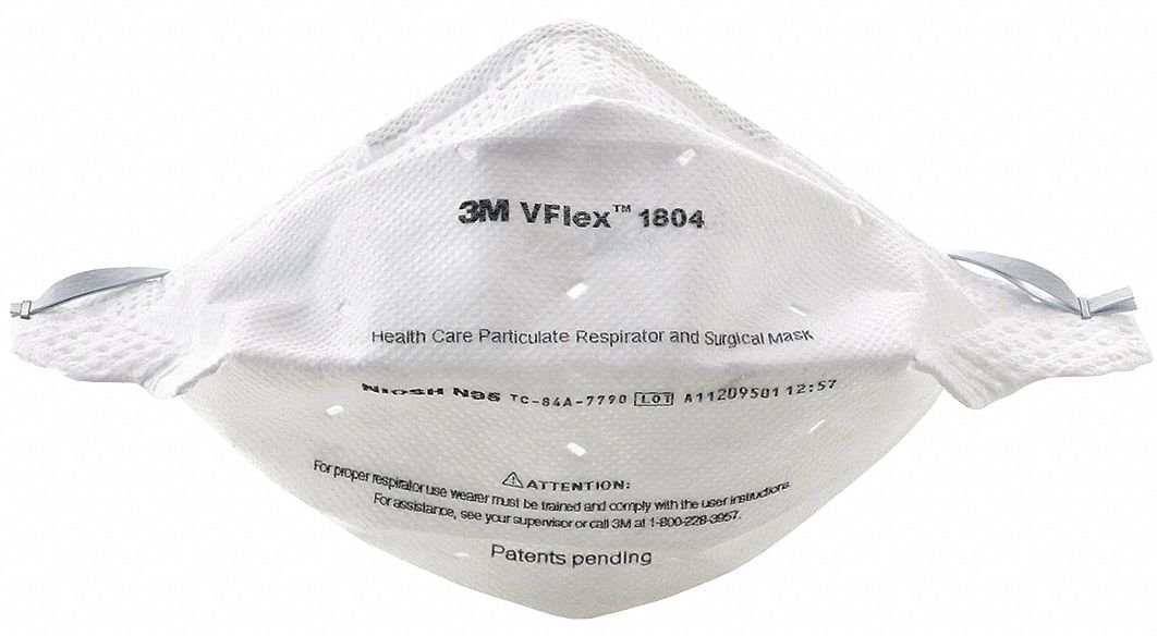 3M VFlex 1804s N95 Medical Masks - SMALL - (50 Masks) $1.39 per mask 
