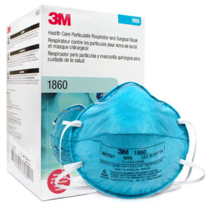 3M 1860 N95 Medical/Surgical Mask Standard (20 Masks) USA Made
