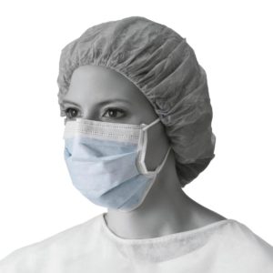 3Ply Procedure/Medical Earloop Mask, Level 1, AntiFog (50 Masks) Blue